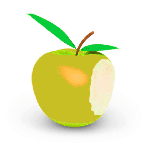 Flashing apple